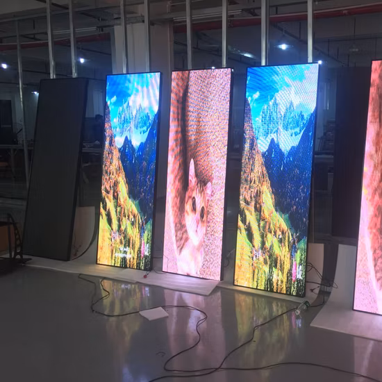 Affichage debout d'affiche de l'écran LED P3 P2.5 P1.9 LED de plancher de la publicité