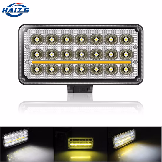 Haizg 40W LED Lampe de Travail Double Couleur Moto LED Phare Étanche Accessoires de Voiture