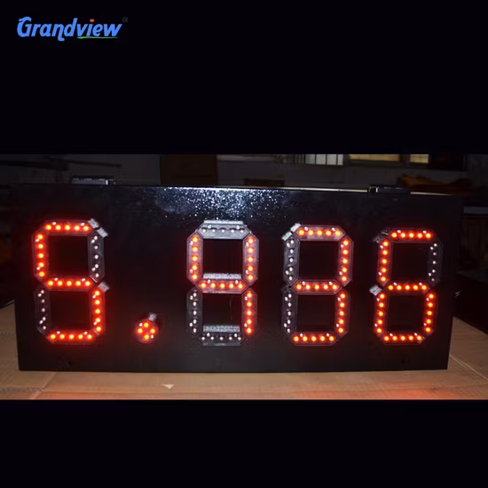 Tableau de prix étanche pour l'écran de prix à LED d'affichage de la station-service