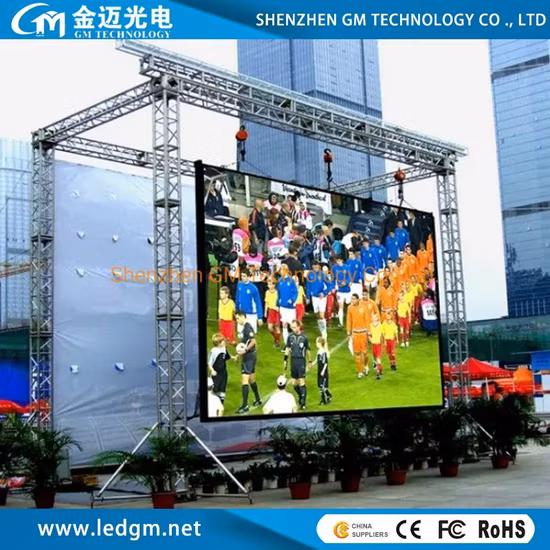 P3.91 Écran d'affichage à LED de mur vidéo de panneau d'affichage à LED de location polychrome de bon prix d'intérieur extérieur avec le coffret en aluminium moulé sous pression 500X1000mm