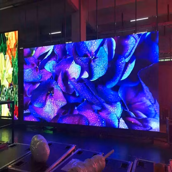 Écran d'affichage à LED d'intérieur P4 pour station de télévision