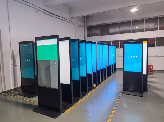 Pas cher Digital Signage Sign Stand Écran Virtuel LED Panneau D'Affichage Numérique Kiosque Boutique Stand Stand Cadre Affiche LED Affichage